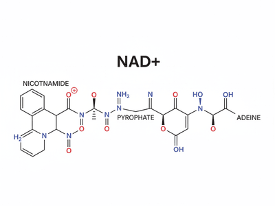 NAD+ molecular structure diagram